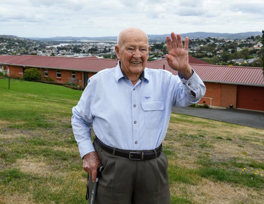 REMEMBERED: Launceston resident and war veteran Harry Reeve photographed for a previous Examiner article written when he turned 100 in 2020. Picture: Neil Richardson