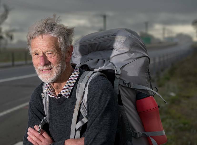DEDICATED: Paul Grigg is walking from Launceston to Hobart and plans to walk across China next year. Picture: Phillip Biggs