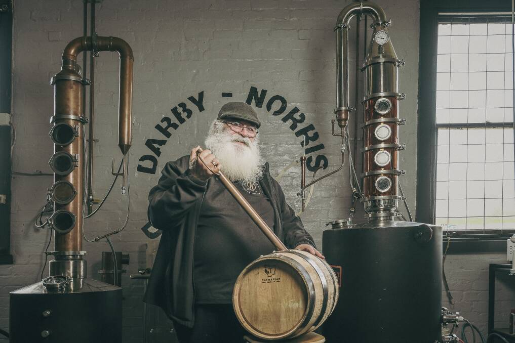CRAFTSMAN AT WORK: Jess Darby with his distilling equipment. He says people from different parts of Australia and even the world stop in for a drink. Picture: Craig George 