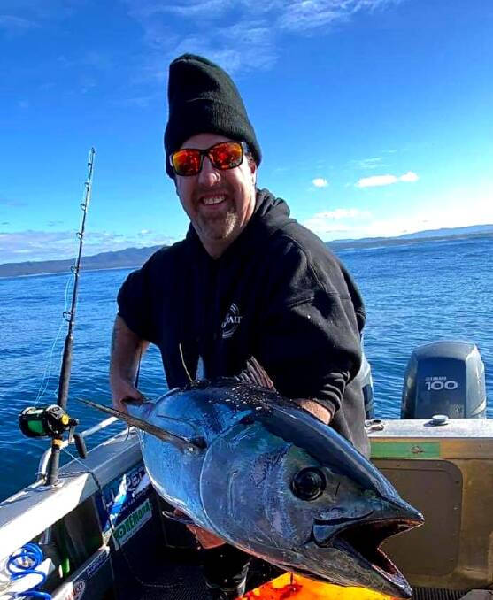Todd Bakes with the tuna. Picture: Supplied