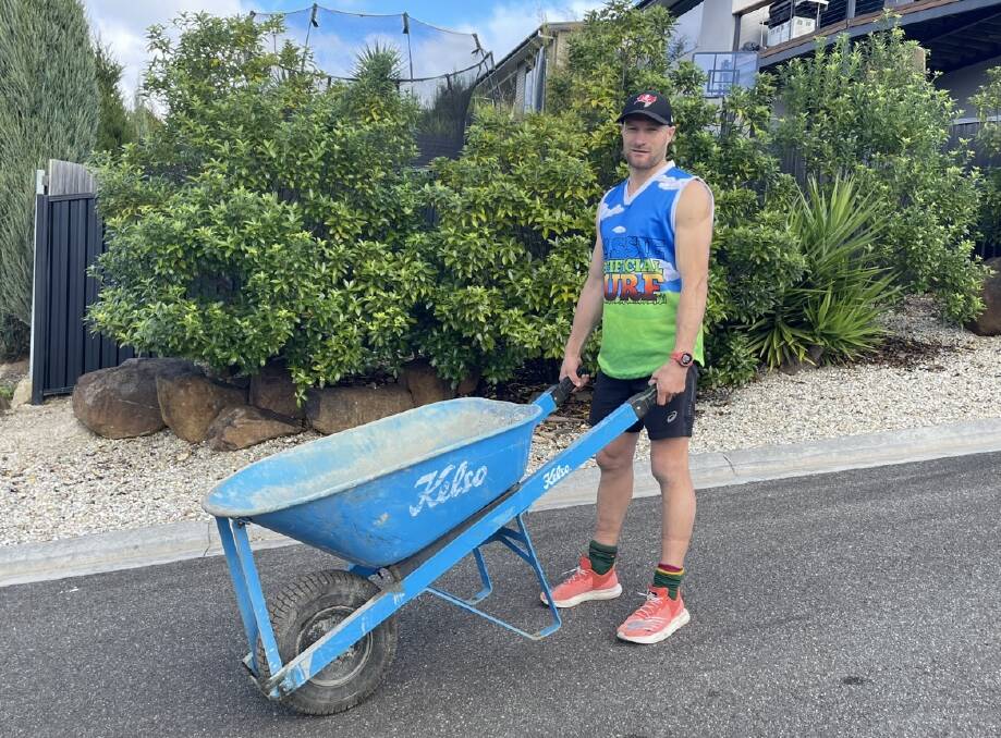 Launceston tradie Jade Child will compete in the Launceston Running Festival to raise funds for charity Loaves and Fishes Tasmania. 
