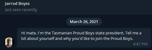 Tasmanian council candidate linked to neo-fascist group Proud Boys