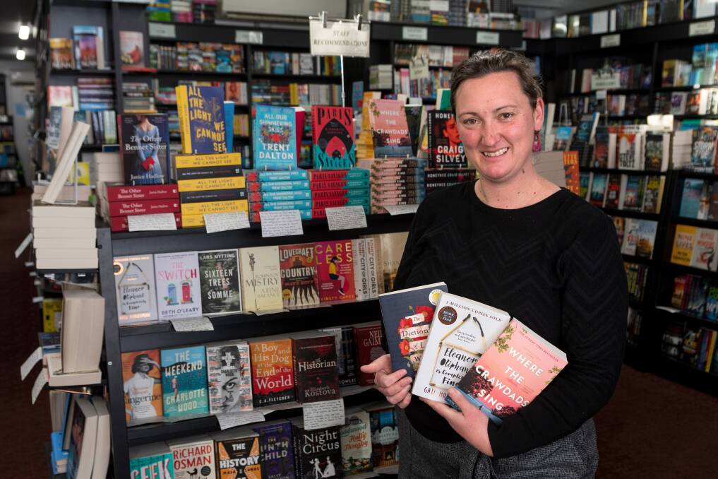 BOOKLOVER: Andy Durkin at Petrarch's Bookshop in Launceston. Picture: Phillip Biggs