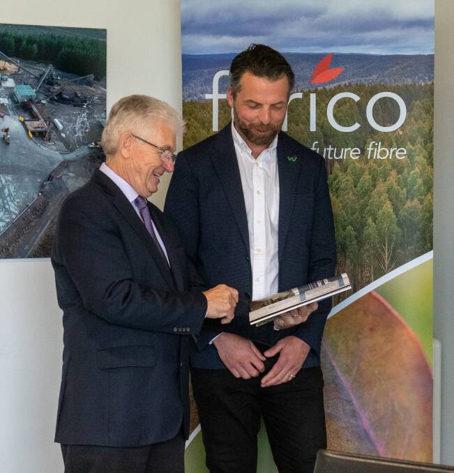 SEEDS OF CHANGE: Bryan Hayes and Tom Allen examine the Forico 2021 Natural Capital Report. Picture: Paul Scambler