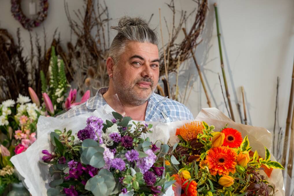 BUDDING BUSINESS OWNER: Botanisor Florist owner Timothy Wise. Picture: Phillip Biggs