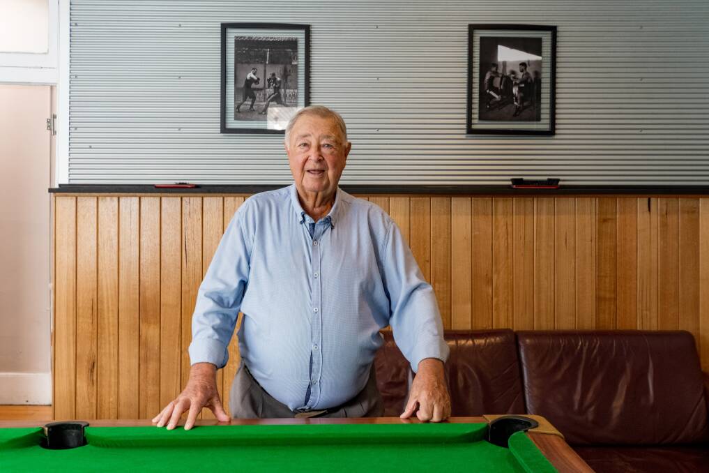 PUBLICAN: Long-time owner Mike O'Keefe looks back on his time at O'Keefe's Hotel. Picture: Phillip Biggs. 