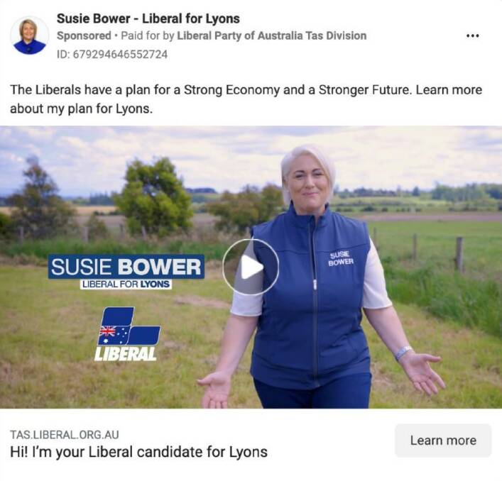 VIRAL: This Facebook ad tallied more than 950,000 impressions, making it among the most impressionable ads ran during the election race. Picture: Supplied 