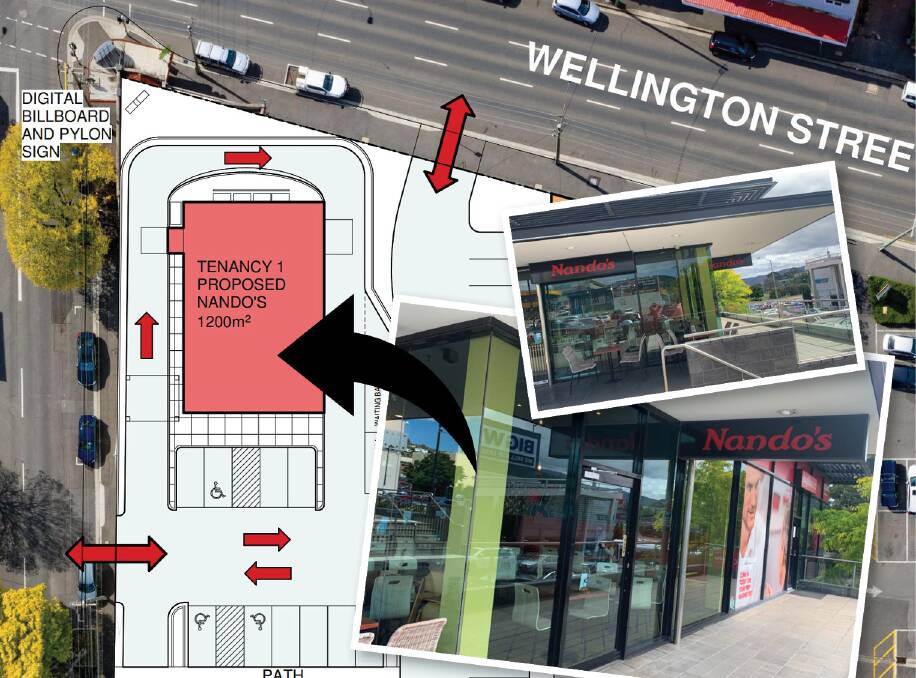 POSSIBLE NANDO'S: One of the three proposed tenancy buildings in the application has been labelled 'Proposed Nando's'. Picture: Supplied