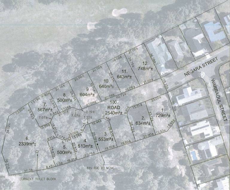 FROM FORE TO TWELVE: The 12 new lots and the road connecting them would join with Negara Street in Norwood. Picture: Supplied