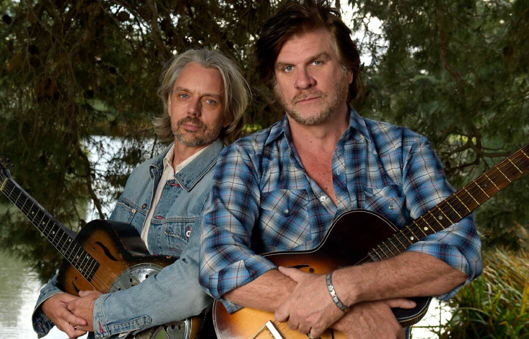 BANDING TOGETHER: Matt Walker and Tex Perkins will kick off a seven-date tour of Tasmania on January 2.