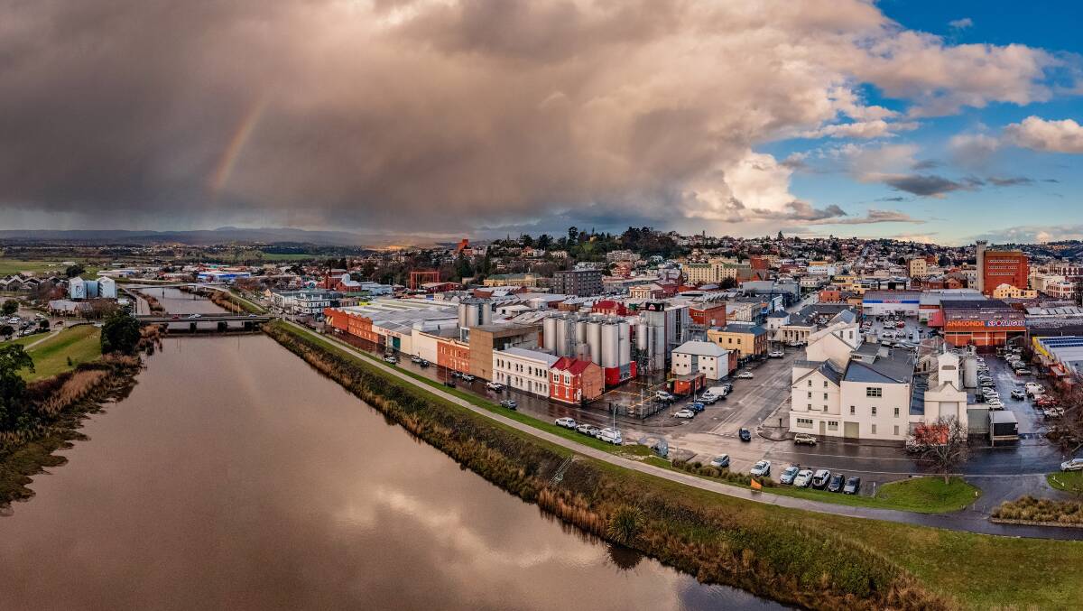 3D VIEW: The City of Launceston has begun conducting an aerial survey of the city. Picture: Phillip Biggs