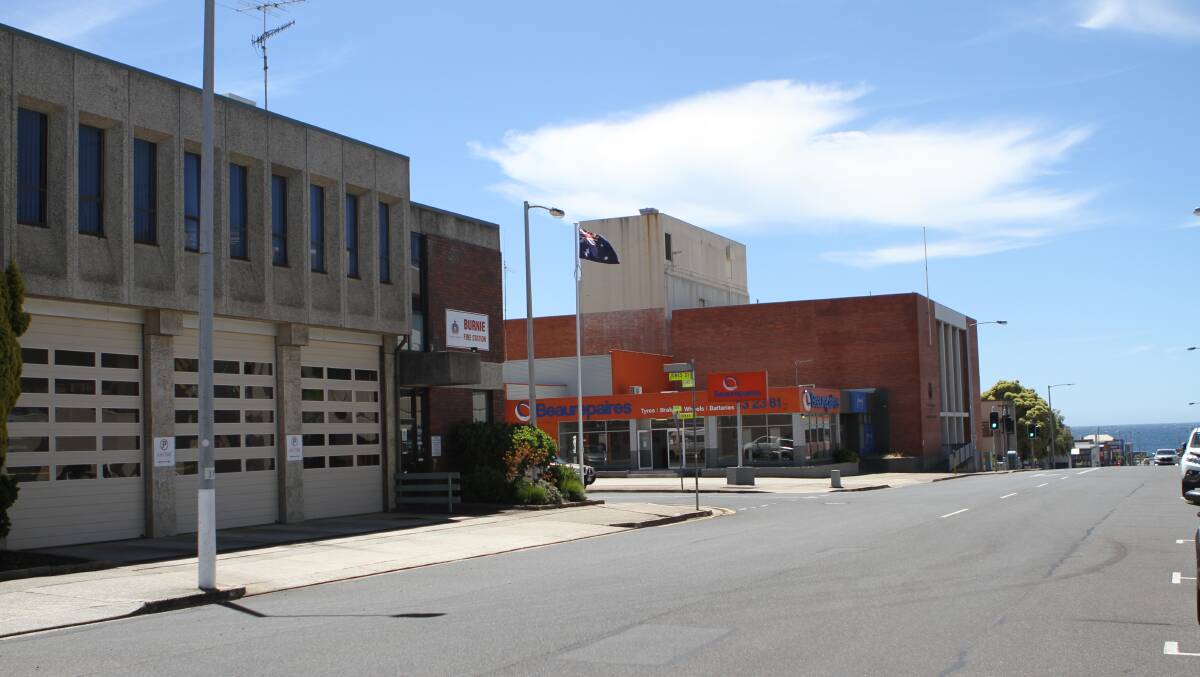 Court Relocation: The Burnie Fire Station - where Burnie Mayor Steve Kons is proposing the court be relocated - with the current Burnie Courthouse 100 metres down the road. Picture: Simon McGuire.