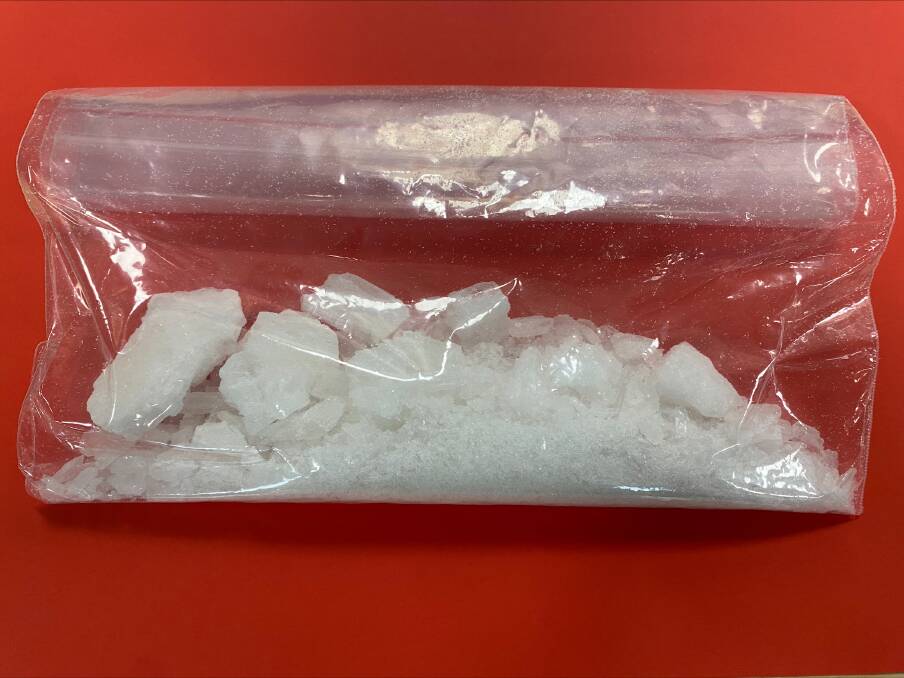 The ice that Tasmania Police seized. Picture supplied.
