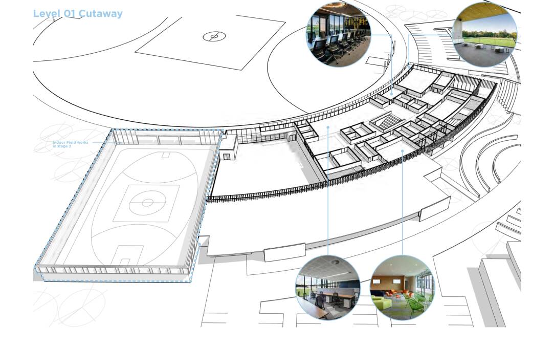 Site plans for the new state-of-the-art high performance centre. Picture supplied