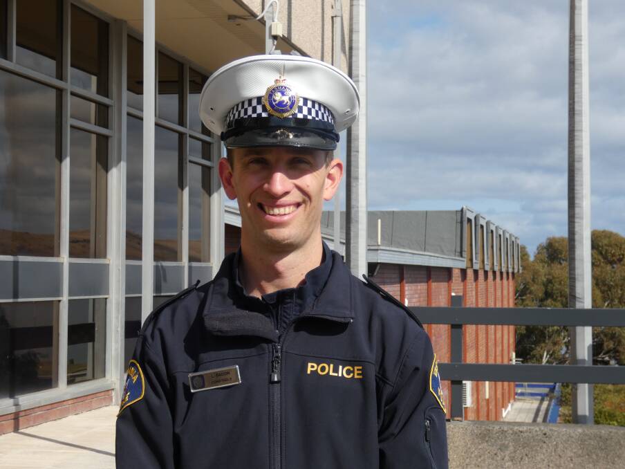Constable Luke Bacon is one of 16 graduate constables headed to Launceston, but he's far from a rookie. Picture by Tasmania Police