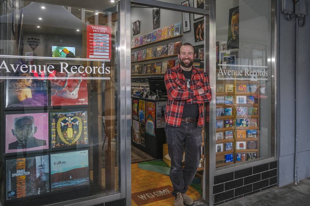 Mr Nobes said a variety of customers come through the store's doors, with younger people having their first experience of physical music. Picture by Craig George