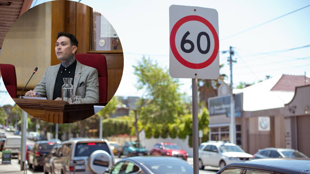 Acting mayor Matthew Garwood (inset) said the proposal to reduce speed limits had received widespread support. File photos