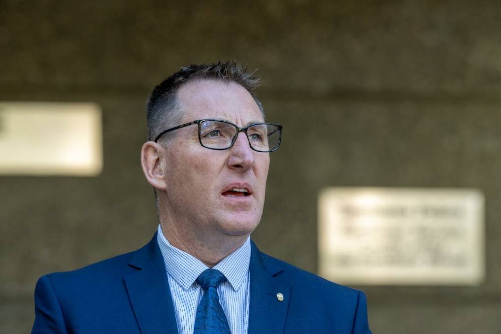 Detective Acting Inpsector Rob King said charges were yet to be laid as police investigate a fatal fight between two men at St Marys. Picture by Phillip Biggs