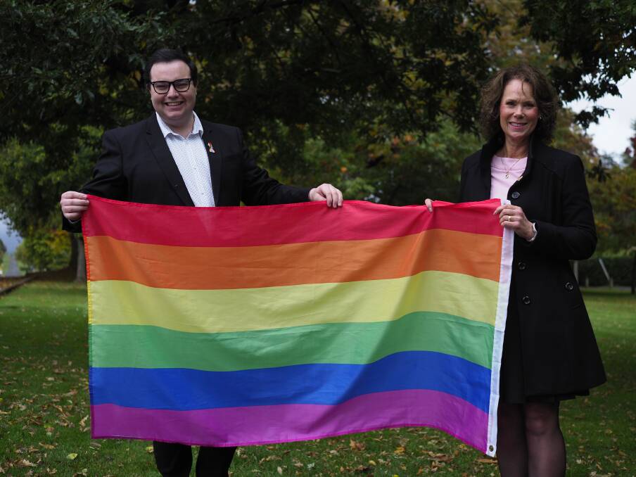 Councillors Ben Dudman and Anne-Marie Loader pushed Meander Valley Council to openly support the LGBTIQA+ community on May 17. Picture by Joe Colbrook
