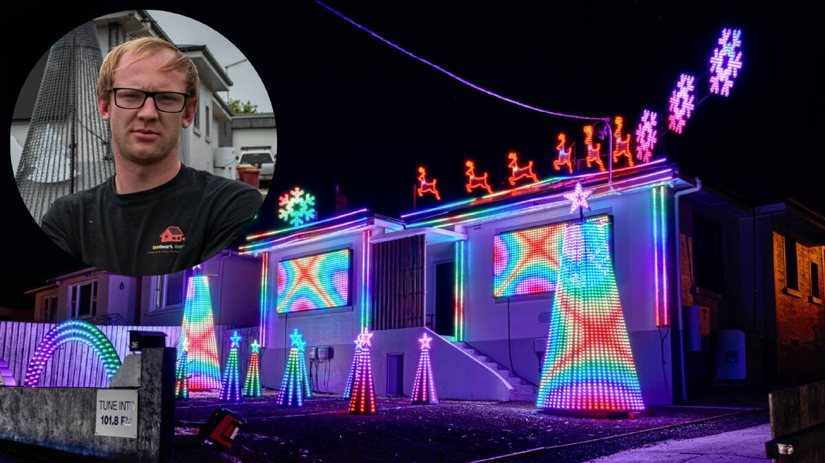 Max Jago has had $8800 in road closure fees waived ahead of his annual Christmas Eve light show. File pictures