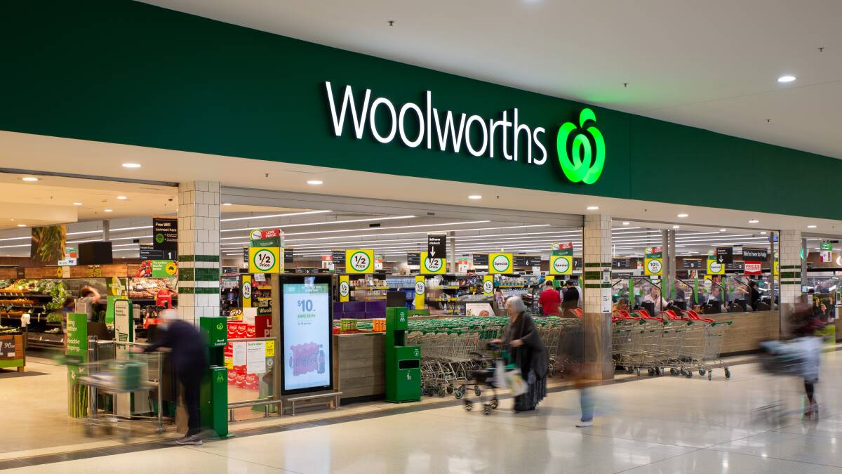 The Wagga Marketplace Woolworths where Ali Hamza works night shifts stacking shelves to support himself until he finds a full time job in his field. Picture by Madeline Begley