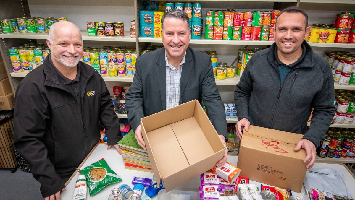 CHARITY: City Mission operations manager Stephen Hill, chief executive Stephen Brown and marketing and fundraiser manager Rafeal Demarchi. Picture: Paul Scambler