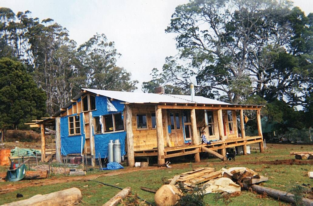Malcolm's house was a holistic project, using his own bullocks and his own timber, from his own property. Picture: Supplied. 