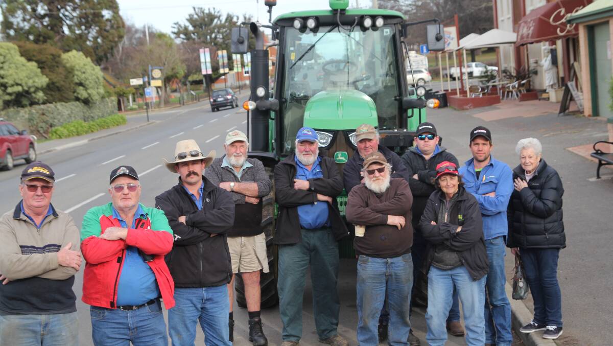 Farmers and truck drivers on Wellington Street in Longford are dissapointed in the streetscape design that has been proposed. Picture: Satria Dyer-Darmawan