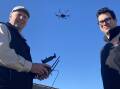 The University of Tasmanias Andrew Willoughby and Mark Shelton will present
demonstrations about drones at Agfest. Picture: Supplied