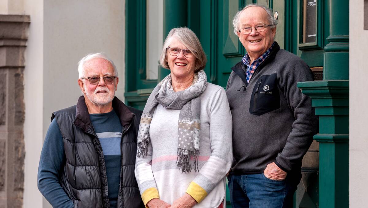 GENEROUS: Winston Quaile, Marilyn Quaile and Lou Johnston donated $1000 to the Winter Relief Appeal on behalf of Rotary Club of Launceston West and John Lewis Foundation. Picture: Phillip Biggs