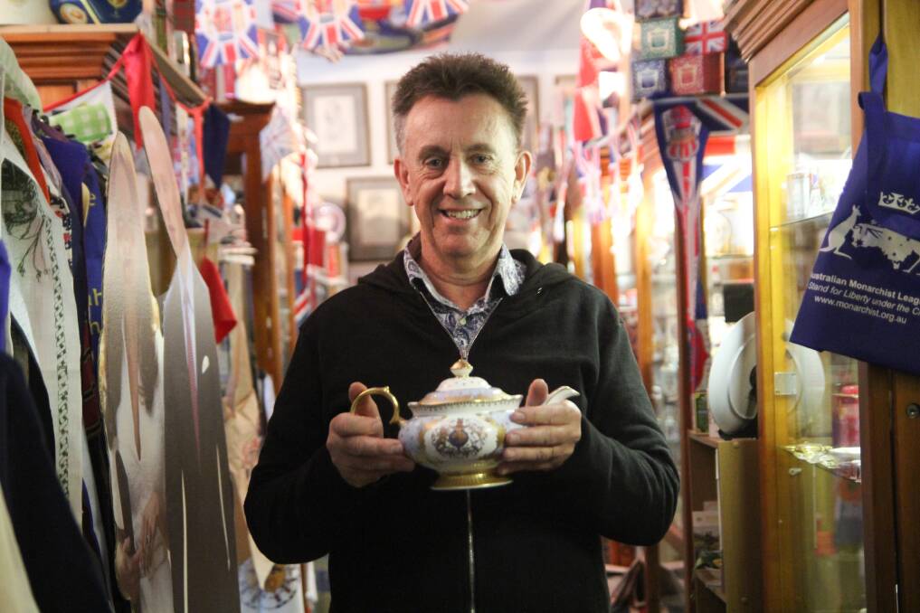James Smith is the largest collector of Royal memorabilia in Tasmania. Picture by Satria Dyer-Darmawan