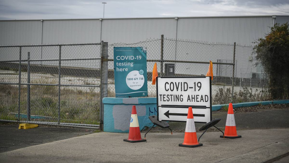 The testing site at 63 Dowling Street. Picture: Craig George