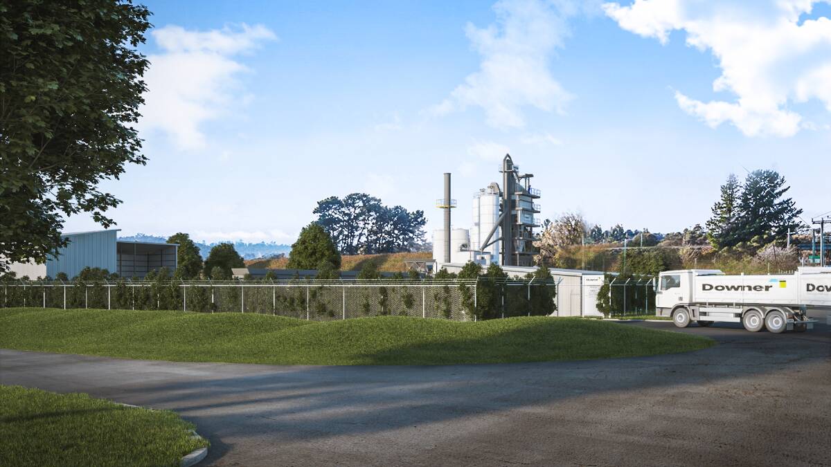 ARTWORK: A mock up of the $10 million state-of-the-art asphalt manufacturing facility in northern Tasmania. Picture: Supplied