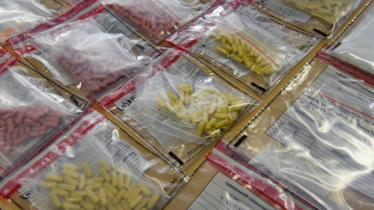 Some of the drugs seized from the Killafaddy Road site. Picture by Paul Scambler