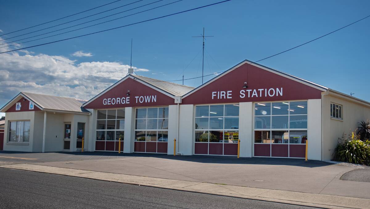 Outside the George Town Fire Station. Picture by Paul Scambler