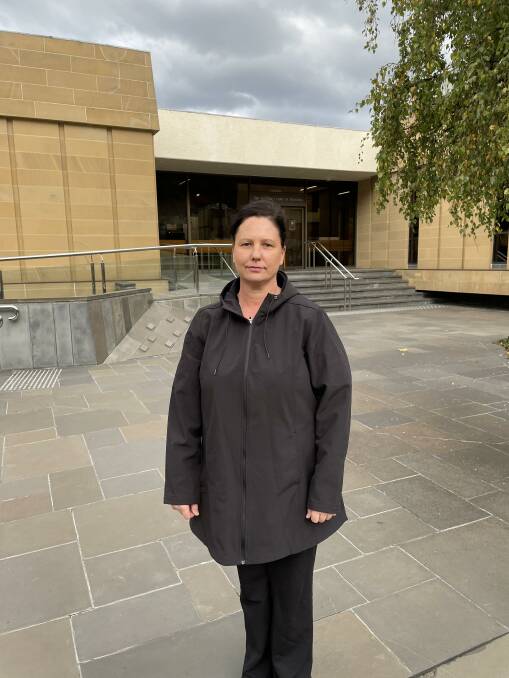 Carli McConkey is representing herself against defamation claims in the Supreme Court in Hobart. Photo by Ben Seeder