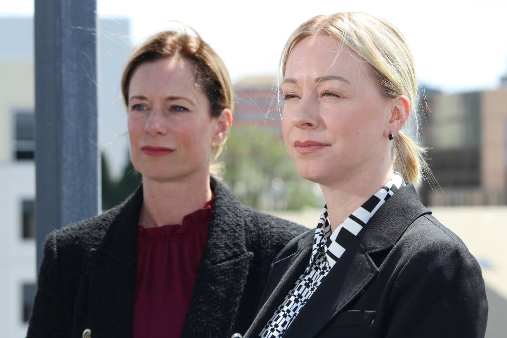 Property Council of Australia Tasmanian president Heather Mason (R) has urged the government to go back to the drawing board on fire levy reforms. Picture supplied 