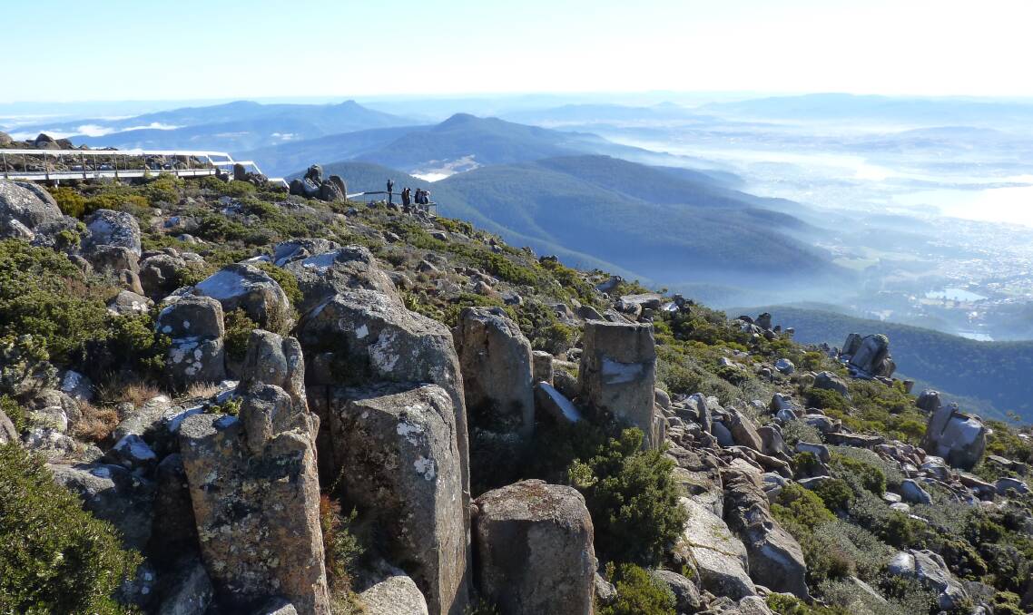 The peak of Mt Wellington. File photo
