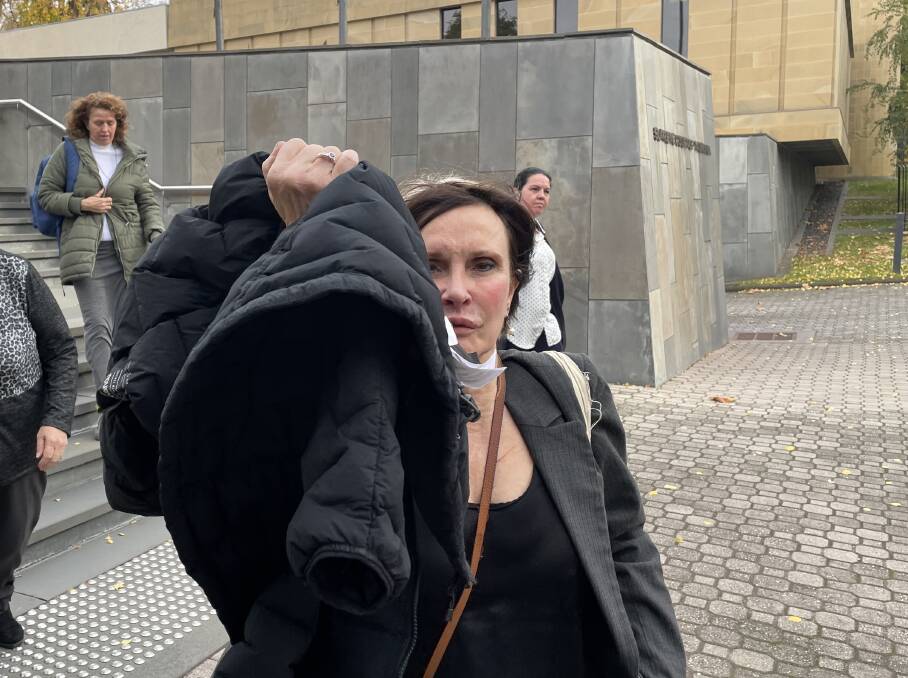 Natasha Lakaev outside court on Monday. Photo by Ben Seeder