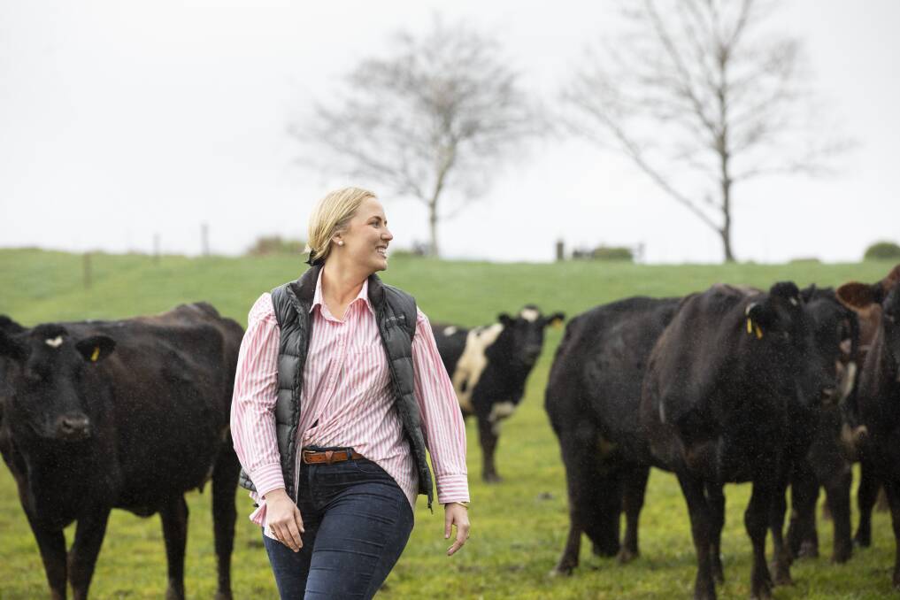 Gabriella Conti on her dairy farm. Picture by Eve Woodhouse