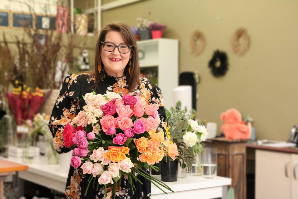 Luzette Florist owner Janet Harvey-Brewster ahead of the Valentine's Day rush. Picture by Stephanie Dalton.