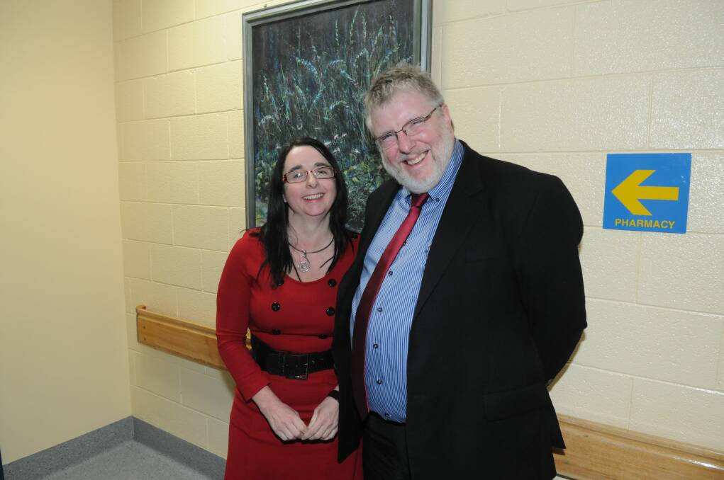 Labor Bass MP Michelle O'Byrne and Dr Alasdair MacDonald at the LGH. File picture