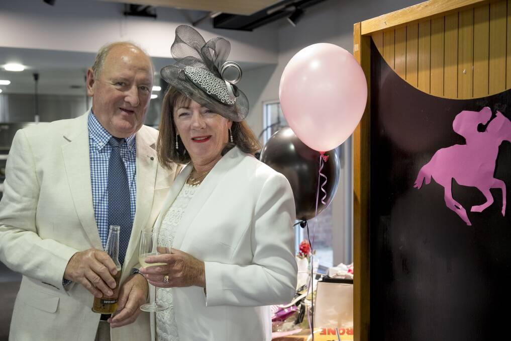Craig and Liz Young of Newstead at the Friends of Clifford Craig's Melbourne Cup luncheon. Picture by Phillip Biggs