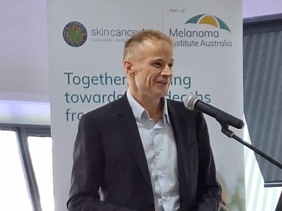 Professor Richard Scolyer AO at a Melanoma Institute Australia conference in Launceston in October. Picture supplied