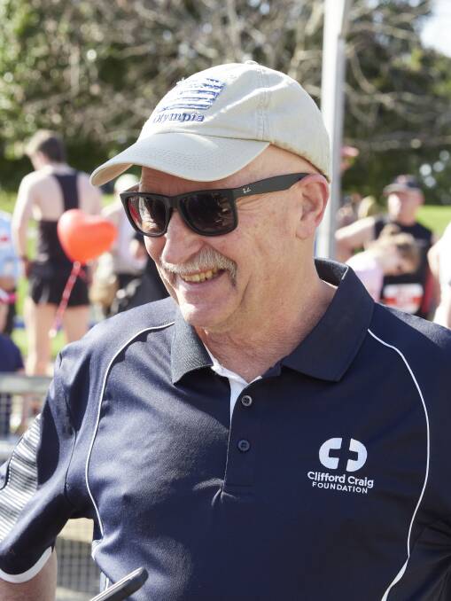 Clifford Craig CEO Peter Milne at the Run and Walk for your heart event in 2022. Picture by Rod Thompson