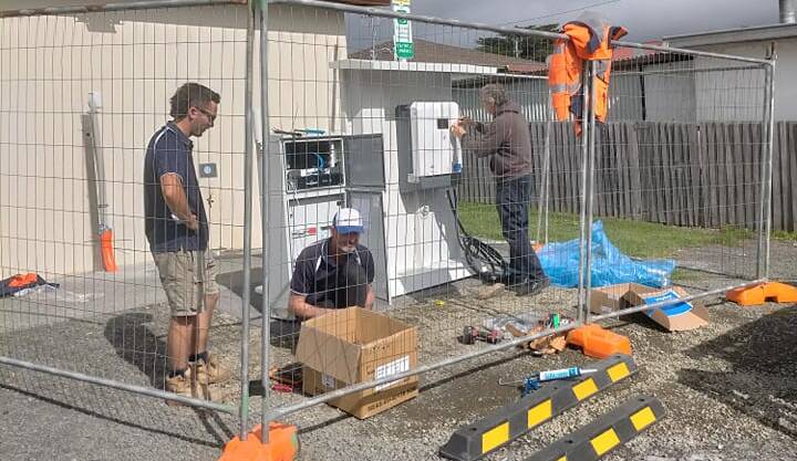 EV charging station going up in Fingal. Picture by Kylie Wright