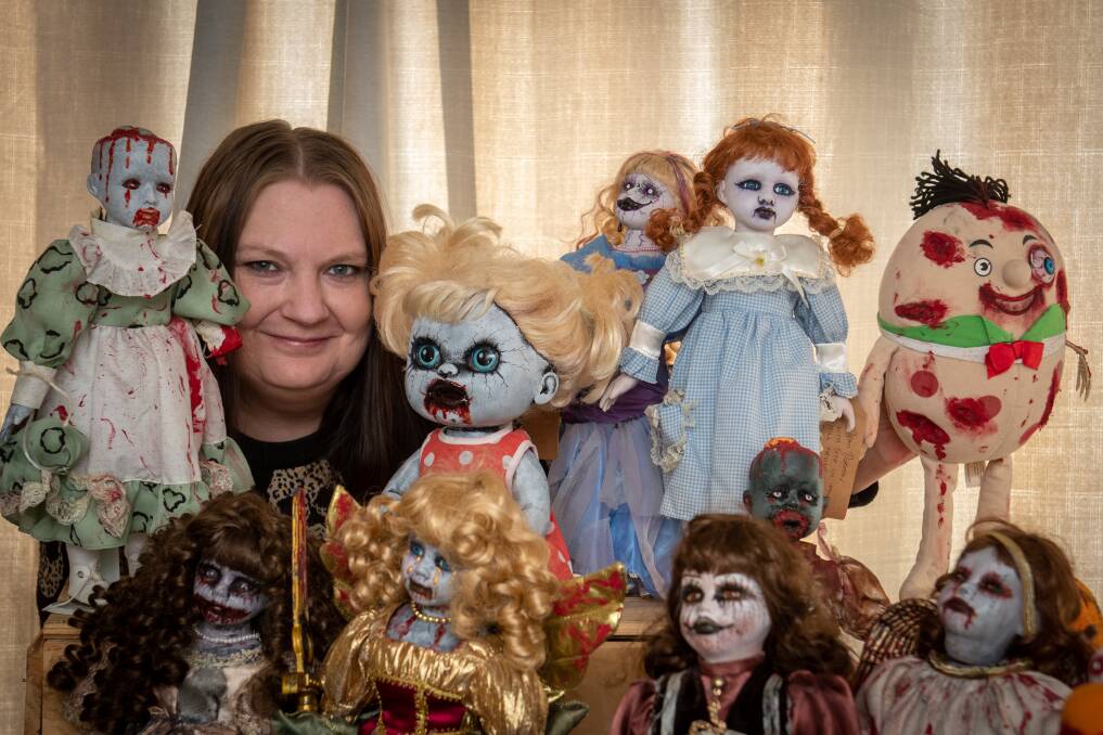 Ange Natoli and her Creepy Creations. Picture by Paul Scambler