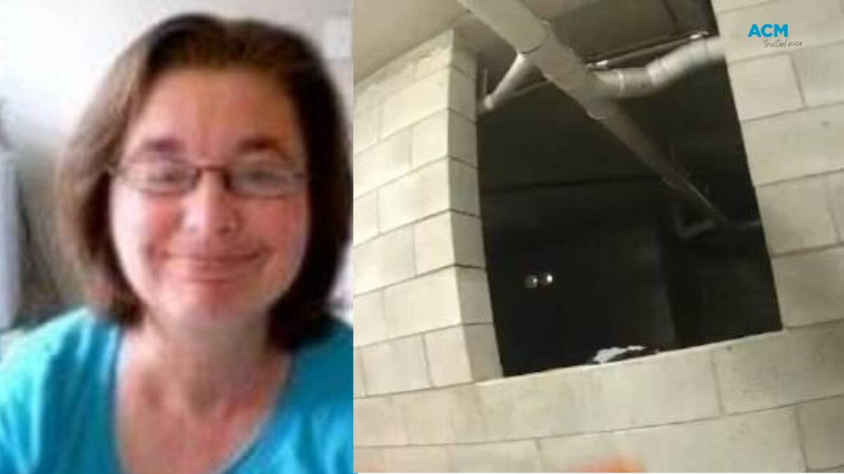 Tanya Lee Glover and the wall of a Brisbane apartment where her body was found. Pictures via QLD Police