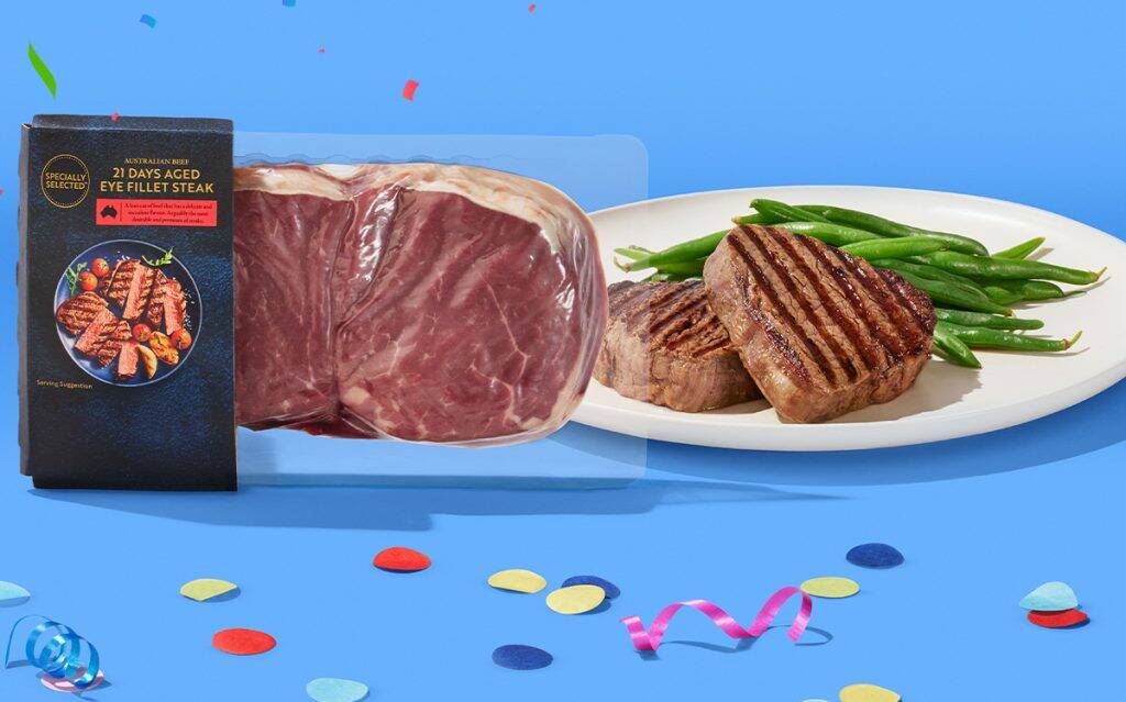 Specially Selected Australian Beef 21 Days Aged Eye Fillet Steak. Picture supplied
