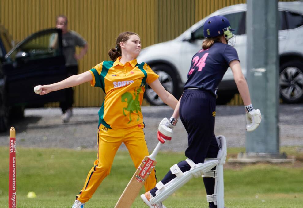 Lexi Moir was been a regular of South Launceston's line-up despite being just 12 years old. Picture by Rod Thompson